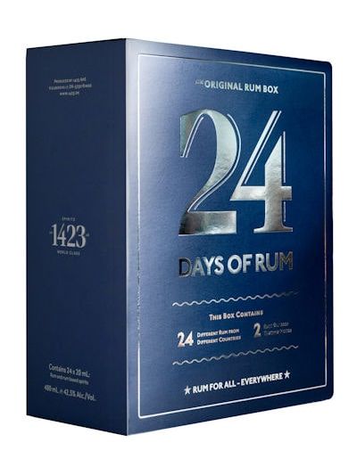 24 Days of Rum Calendar Blue Edition